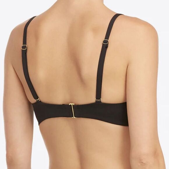 Spanx Swim Convertible Lined Full Coverage Black Bra Several Size - Picture 3 of 10